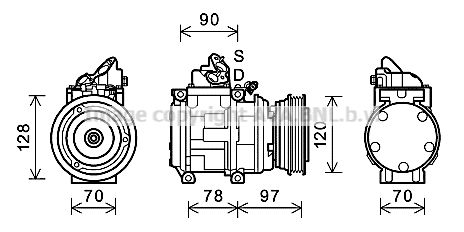 AVA QUALITY COOLING Kompressor,kliimaseade TOK632